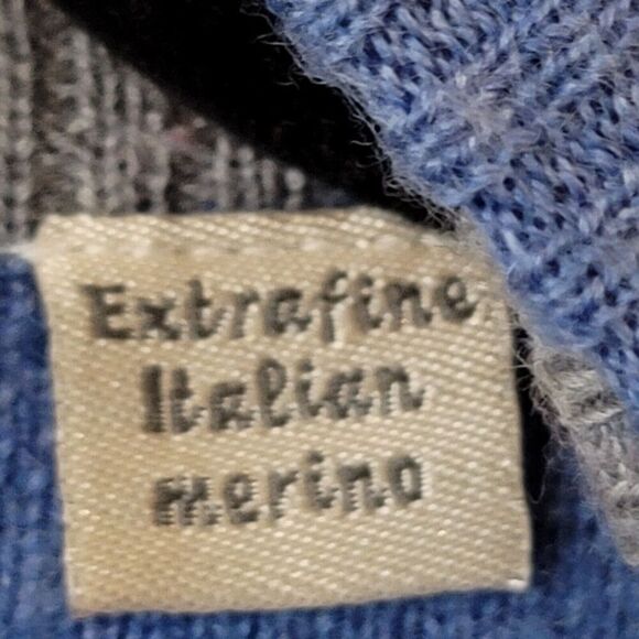 Peter Millar Blue Cape Sweater Vest Men's Size Large Extra Fine Italian Merino - Picture 4 of 8